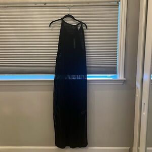 Tahari black knit cover-up